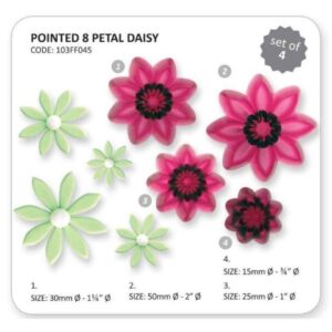 103FF045Pointed8PetalDaisyFlowersFoliageWebSmall.jpg